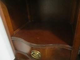 Drexel Mahogany Bowfront 2 Drawer Nightstand