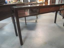 Hekman Beveled Glass Top Console Table with Drawer