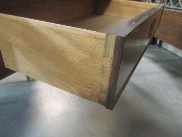Hekman Beveled Glass Top Console Table with Drawer