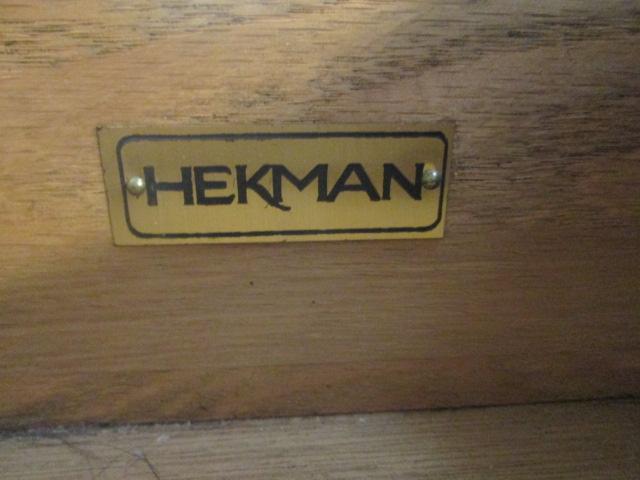 Hekman Beveled Glass Top Console Table with Drawer