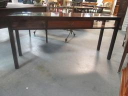 Hekman Beveled Glass Top Console Table with Drawer