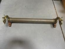 Antique Brass Towel Bar with Decorative Dragon Heads