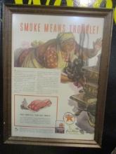 Vintage Texaco Oil Black Americana Advertisement