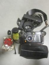 Yashica 35mm Camera with 38mm Lens in Case