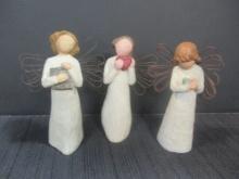 Three Willow Tree Figures