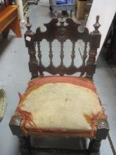 Antique Palmero Italian Child's Chair