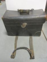 Vintage Black Leather Satchel