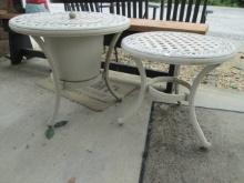 Garden Treasures Side Table and Beverage Stand