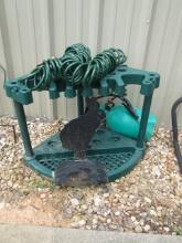 Heavy Duty Yard Tool Organizer, Hose Hanger, Pump Sprayer
