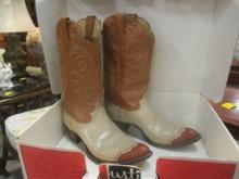Pair of Justin Men's "Bone Kiddie" Boots in Original Box