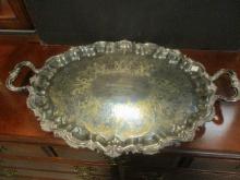 1909 Clemson College Silverplated Presentation Tray