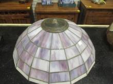 Amethyst/White End of the Day Slag Glass Lamp Shade