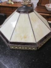 Arts & Craft Style End of the Day Slag Glass Lamp Shade