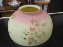 Handpainted Satin Burmese Glass Lamp Shade