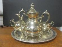 5 Piece Silverplated Coffee and Tea Service