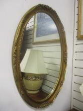 Gild Molded Oval Mirror