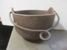 Antique Bell System Cast Iron Hot Lead Pot