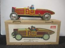 Jaya Tin Lithograph Toy Racer Car in Original Box