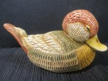 Unmarked Harmony Kingdom Pondering Ruddy Duck Box