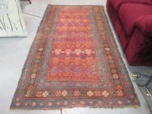 Antique Hand Knotted Persian Wool Area Rug