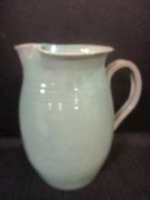 Signed Studio Pottery Hand Turned Clay Pitcher