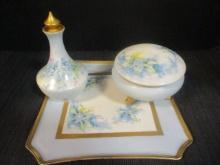 Vintage T&V Limoges Porcelain Vanity Tray Set