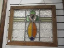 Leaded Stained Glass Frame Panel