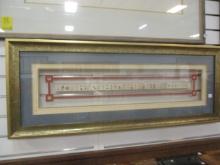 Pre Ban Ivory Mahjong Tiles in Floating Shadow Box Frame