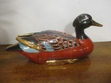 H.F.P. Macau Handpainted Gold Accent Duck