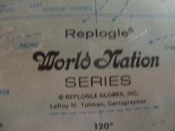 Vintage Replogle "World Nations Series" 10" Diameter Globe