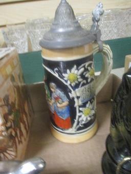 Lot of Vintage Avon After-Shave Decanters and German Stein