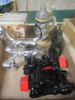 Lot of Vintage Avon After-Shave Decanters and German Stein