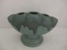 Vintage Roseville Pottery "Carnelian" Five-Finger Flower Frog Vase