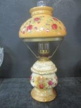 Vintage Porcelain Miniature Hurricane Lamp
