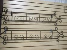 2 Metal Scroll Horizontal Wall Plate Display Racks