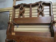 Pair of Vintage Kindel (Grand Rapids) Twin Beds with Wood Rails