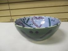 Signed Sheila McCullough Decorative Pottery Bowl