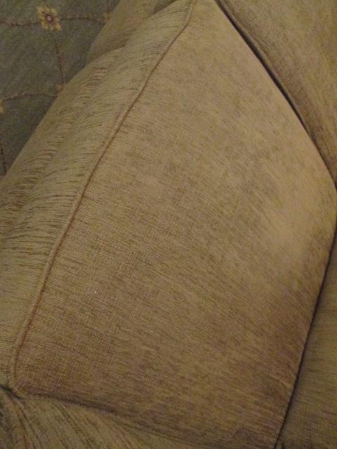 La-Z-Boy Power Reclining Love Seat with Decorative Throw Pillows
