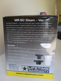 New in Box Vapamore Portable Wet/Dry Steam Vac