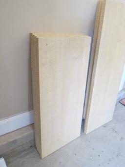 4 Tier Black Wire Rack and Eight Wood Grain Finish Shelf Boards