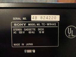 Sony TC-WR445 Stereo Cassette Deck with Original Box