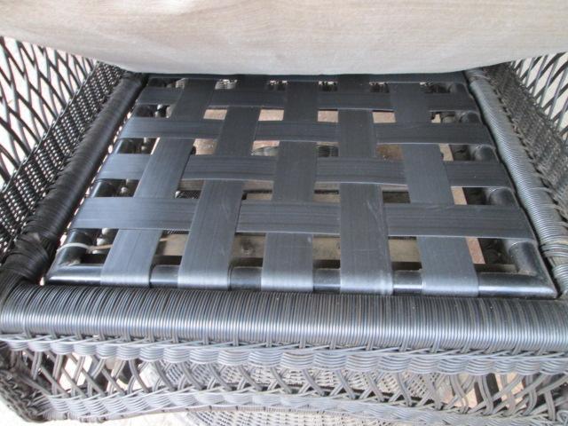 Woven Resin Wicker Swiveling Glider with Sunbrella Cushions