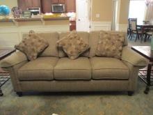 Clayton Marcus "Wellesley" 1026 Series Sofa  with Decorative Throw Pillows