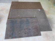 Three Rubber Back Outdoor Floor Mats