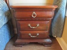 Sumter Cabinet Co. Mahogany 3 Drawer Nightstand