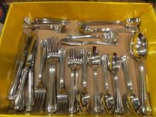 60 Pieces of Gorham Stainless Flatware and Serving Pieces