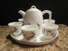 Vintage Dragon Land Miniature Porcelain Japanese Tea Set