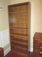 Oak Woodgrain Bookcase