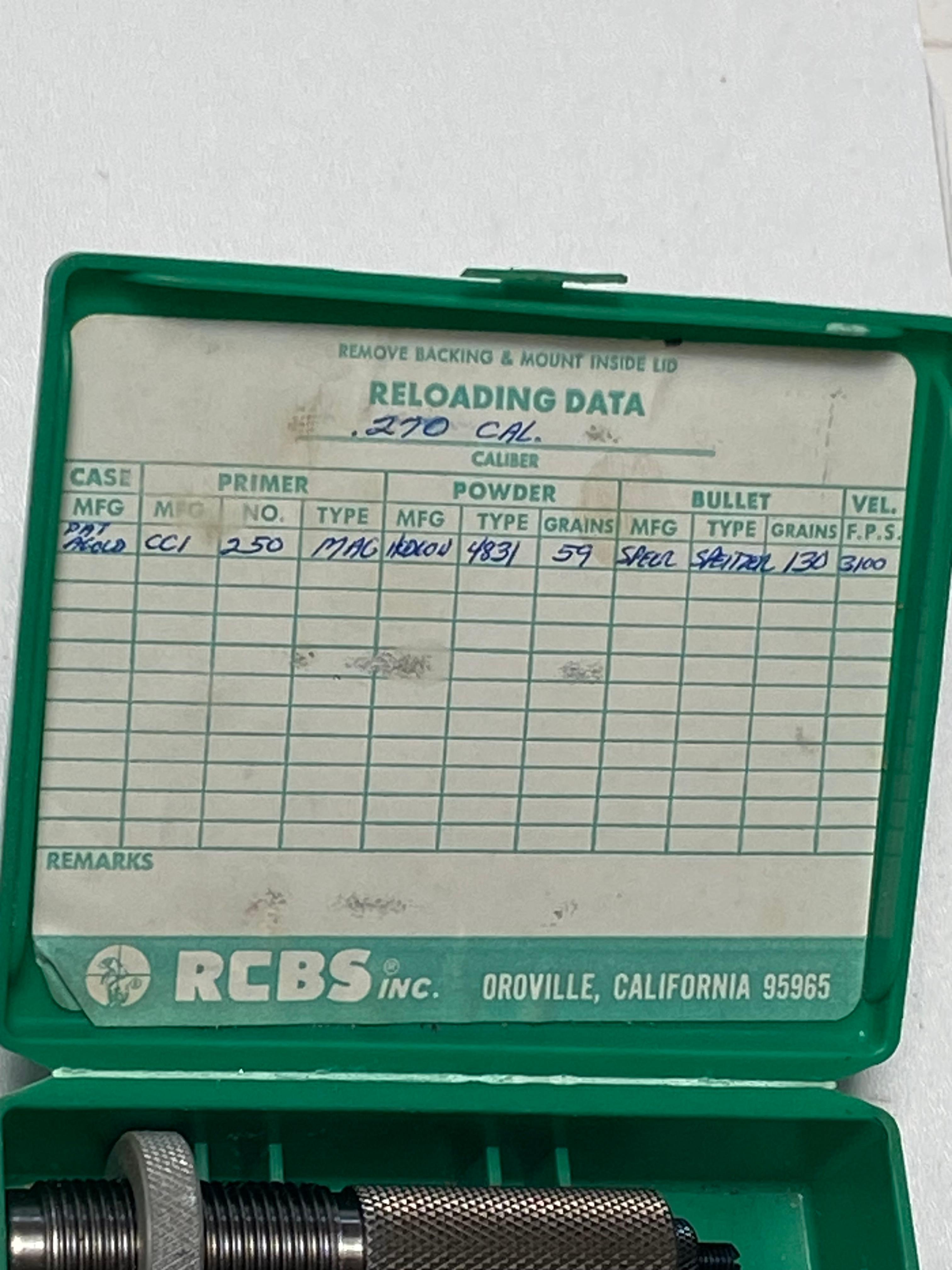 (5) RCBS Die Sets