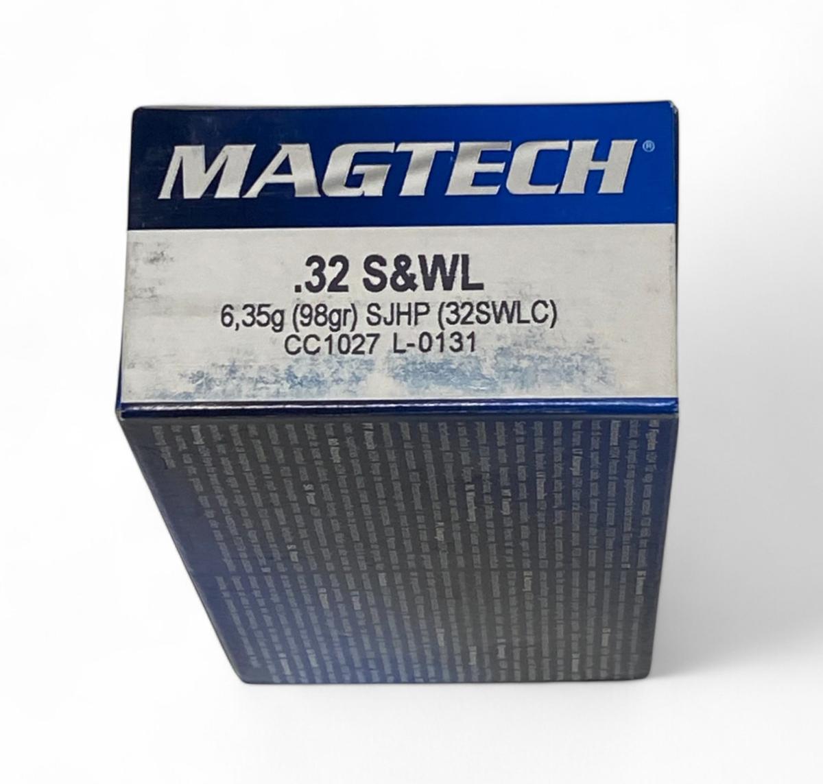 NIB 50rds of .32 S&W Long 98gr. SJHP Magtech Ammunition